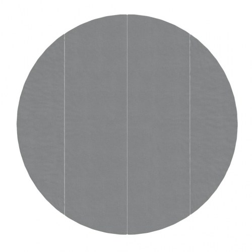 Poolunderlag Ø458 cm i polyester-geotekstil - lysegrå, rund