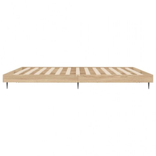 Sengeramme 150x200 cm uden madras konstrueret træ sonoma-eg