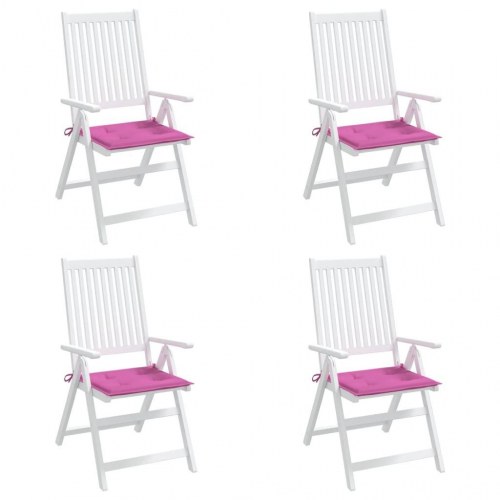 Hynder til havestol - 4 stk. 50×50×4 cm i oxfordstof, pink