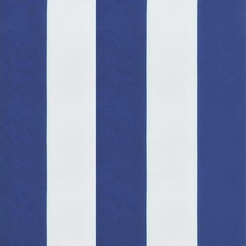 Hynder til havestole 4 stk. 50x50x4 cm stof striber blå og hvid