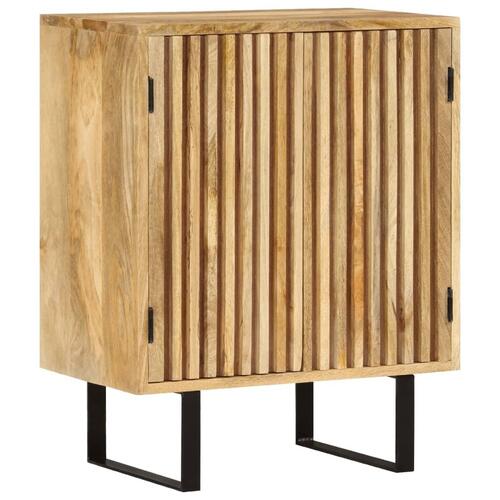 Skænk med 2 låger 55x35x70 cm massivt mangotræ