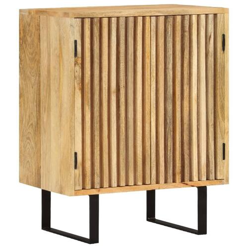Skænk med 2 låger 55x35x70 cm massivt mangotræ