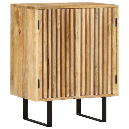 Skænk med 2 låger 55x35x70 cm massivt mangotræ