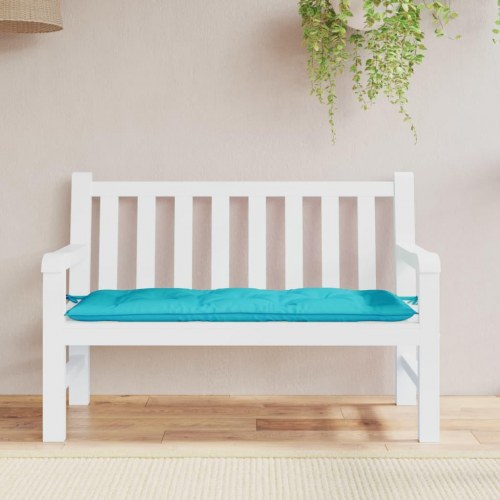 Hynde til havebænk 120×50×7 cm - turkis stof