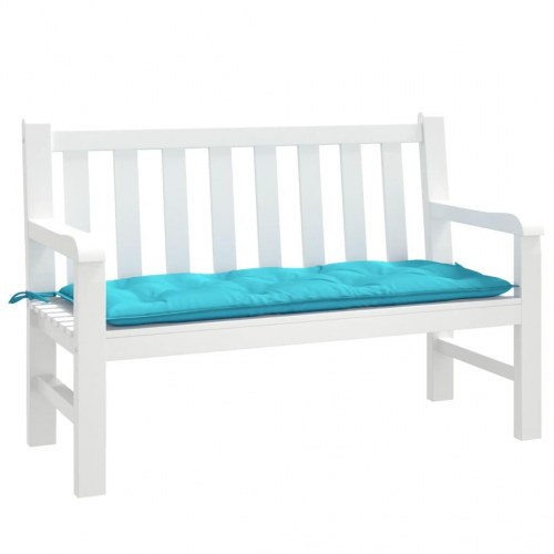 Hynde til havebænk 120×50×7 cm - turkis stof