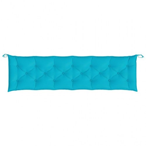 Hynde til havebænk 200×50×7 cm - stof, turkis