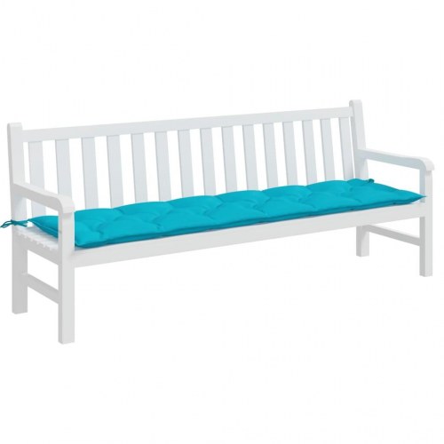 Hynde til havebænk 200×50×7 cm - stof, turkis