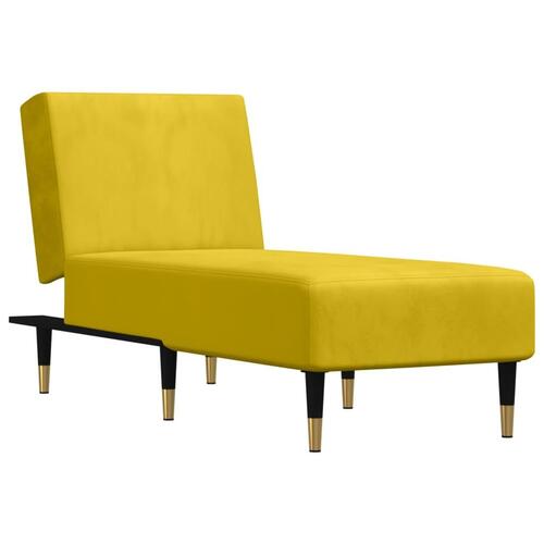 Chaiselong velour gul