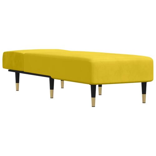 Chaiselong velour gul