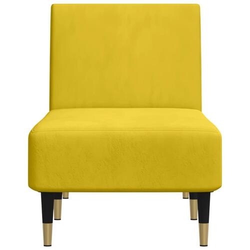 Chaiselong velour gul