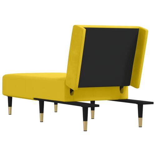 Chaiselong velour gul