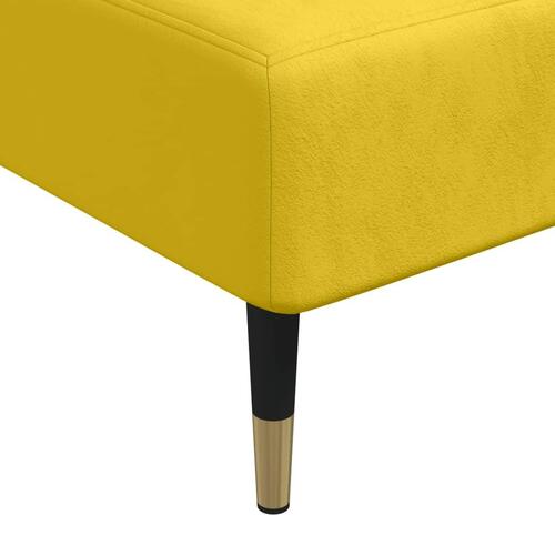 Chaiselong velour gul