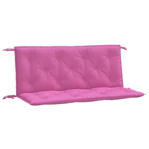 Hynder til havebænk - 120×50×7 cm - 2-delt sæt - pink