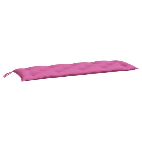 Hynder til havebænk - 2-delt sæt 150×50×7 cm - stof, pink