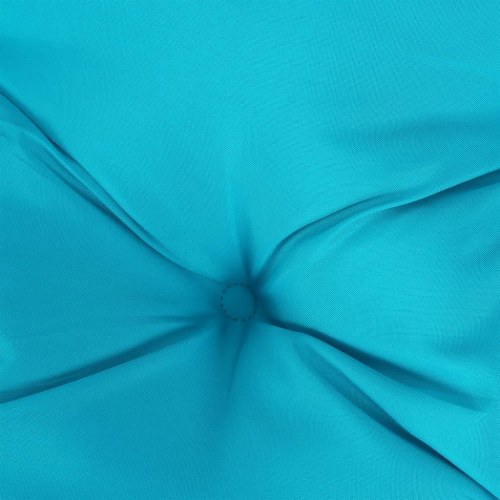 Hynder til havebænk - 2 stk. 200×50×7 cm i stof, turkis