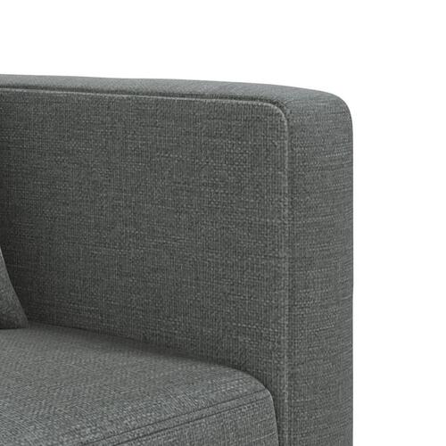 Sovesofa med chaiselong 275x140x70 cm stof mørkegrå