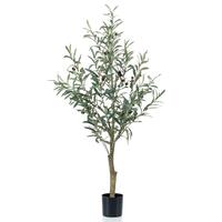 Emerald kunstigt oliventræ 115 cm i plastikpotte
