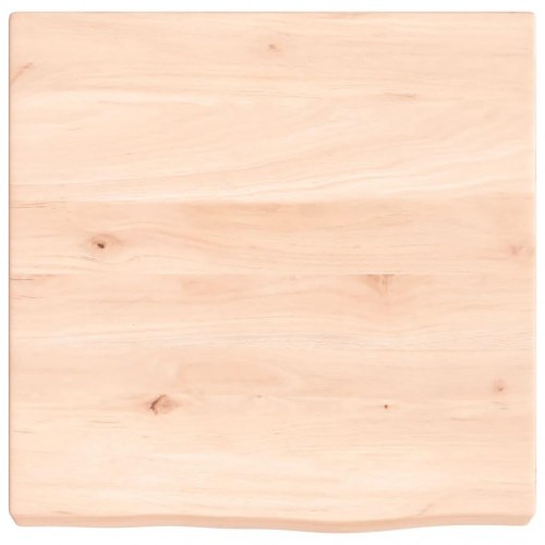 Væghylde 40x40x(2-4) cm ubehandlet massivt egetræ