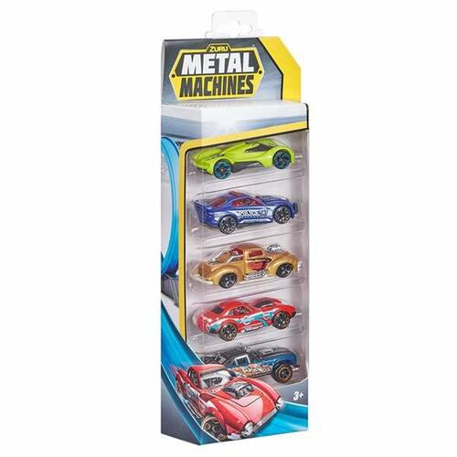Sæt 5 Biler Zuru Metal Machines