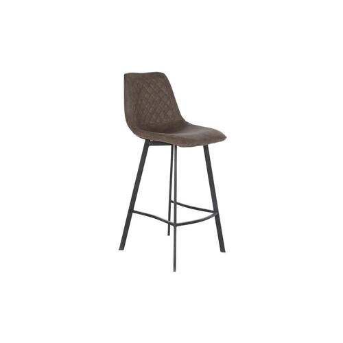 Barstol - sort/camel, metal, 56 × 49 × 110 cm