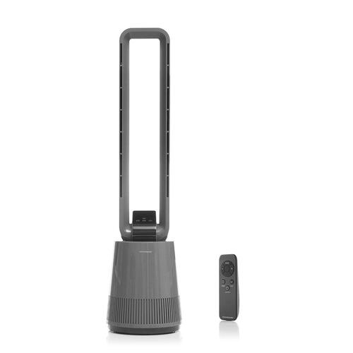 Blade-fri ventilator med rensende filter og fjernbetjening BLOHO model Grå 50 W (OUTLET B)