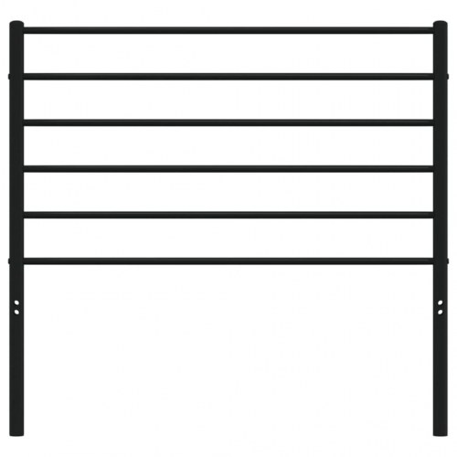 Sengegavl 75 cm metal sort