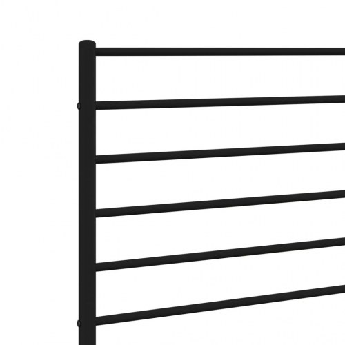 Sengegavl 75 cm metal sort