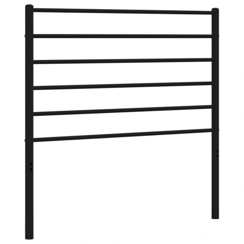 Sengegavl i metal 80 cm - sort, udskiftningsgavl