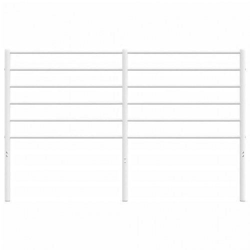 Sengegavl 120 cm metal hvid