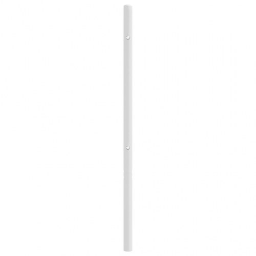 Sengegavl 120 cm metal hvid