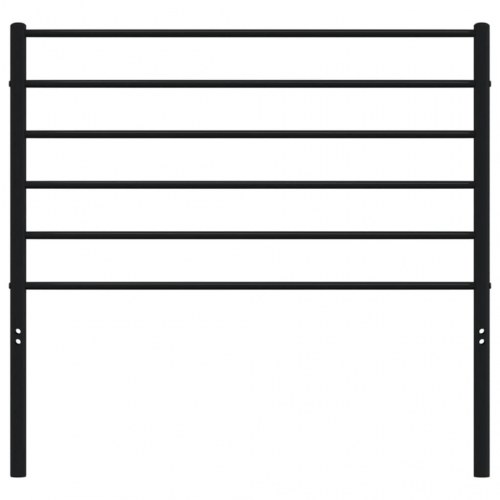 Sengegavl 90 cm i sort metal