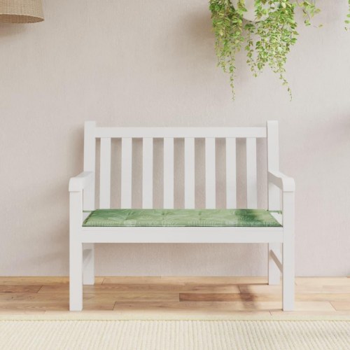 Hynde til havebænk 120×50×4 cm i oxfordstof - bladmønster