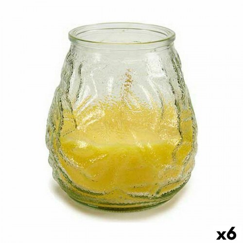 Duftlys citronella Ibergarden - gul glas, 6 stk.