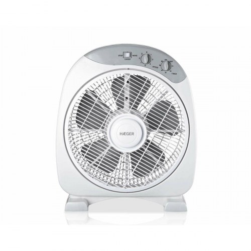 Haeger gulvventilator FF-012.004A - hvid, 40 W, Ø 30,5 cm