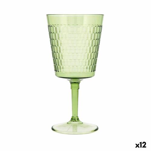 Viba vinglas - grøn plastik, 420 ml (12 stk)