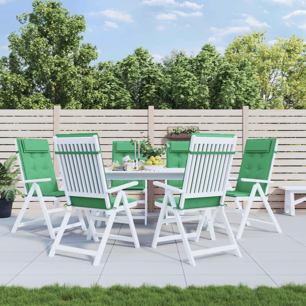 Stolehynder M. Høj Ryg Oxfordstof Striber - 6 / Grøn