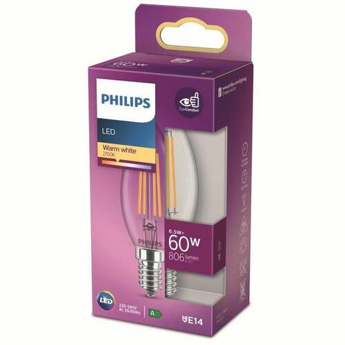 Candle LED pære Philips Equivalent E14 60 W Hvid E (2700 K)