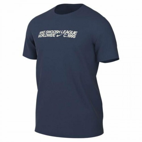 Nike herre T-shirt TEE ESS CORE 4 DM6409-410, marineblå, L