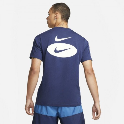 Nike herre T-shirt TEE ESS CORE 4 DM6409-410, marineblå, L