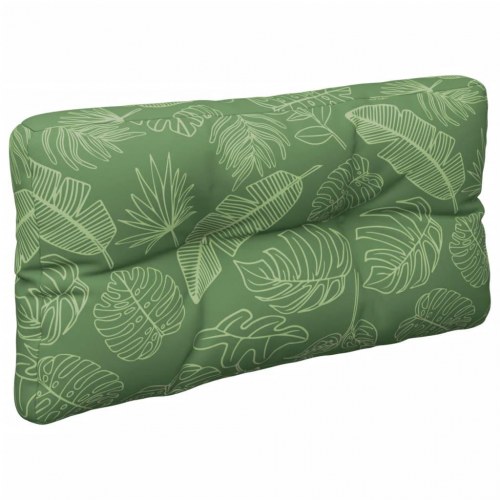Pallehynde 70 × 40 × 12 cm - stof med bladmønster, vandafvisende