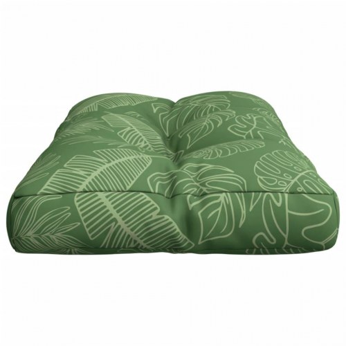 Pallehynde 70 × 40 × 12 cm - stof med bladmønster, vandafvisende