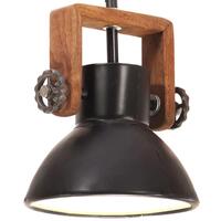 Industriel hængelampe 25 W rund 19 cm E27 mat sort