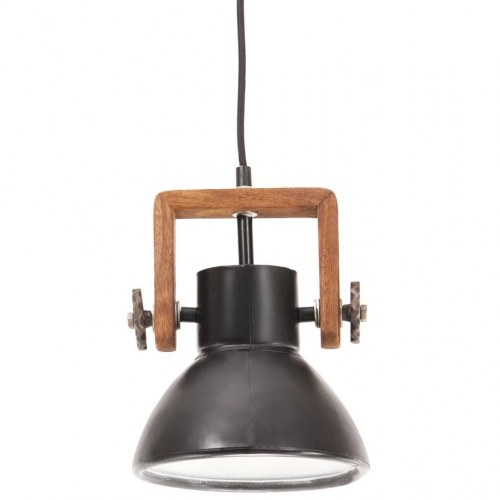 Hængelampe industrielt design 19 cm E27 - mat sort/brun