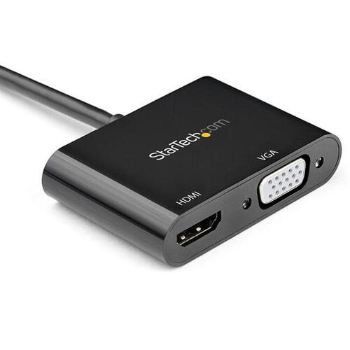 Display Port til HDMI/VGA adapter Startech DP2VGAHD20 Sort 4K Ultra HD