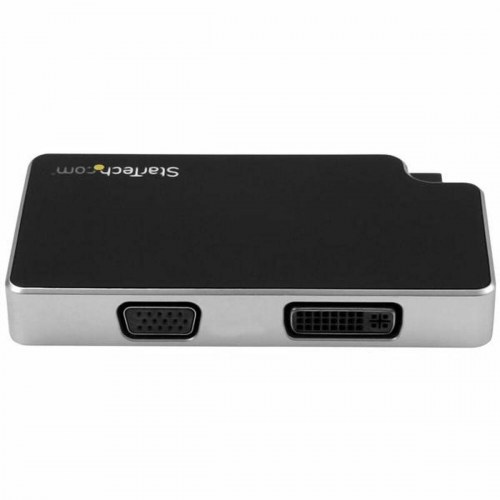 StarTech USB-C til VGA/HDMI/DVI adapter - sølv/sort (CDPVGDVHDB)