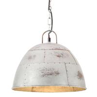 Industriel hængelampe 25 W rund vintagestil 31 cm E27 sølvfarvet