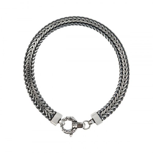 Albert M. armbånd til mænd WSOX00359.S - flettet design i stål-look