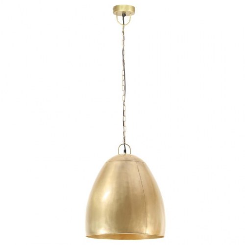 Industriel hængelampe 25 W rund 42 cm E27 messingfarvet