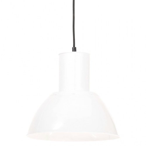 Hængelampe i jern - E27, 25 W, Ø28,5 cm, hvid