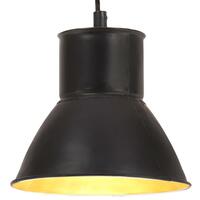 Hængelampe 25 W rund 17 cm E27 sort